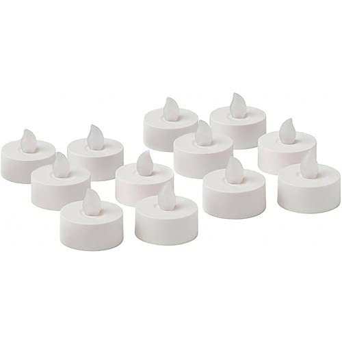 LED Tea Light Candle Flameless Diya Tea Light Tealights Yellow Light 10 Pcs