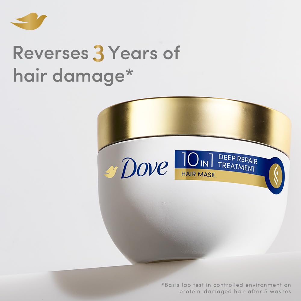Dove Deep Repair Treatment Hair Mask For Damaged Hair With Bio Protein Care Sulphate & Paraben Free 120 ML