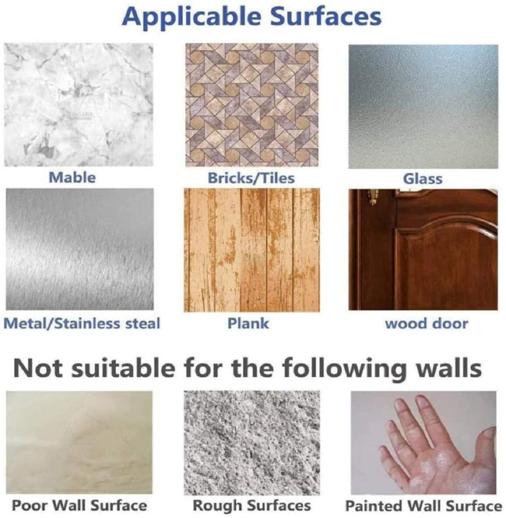 PVC Wall Hooks for Bathroom Accessories Without Drill, Pack of 5, Transparent