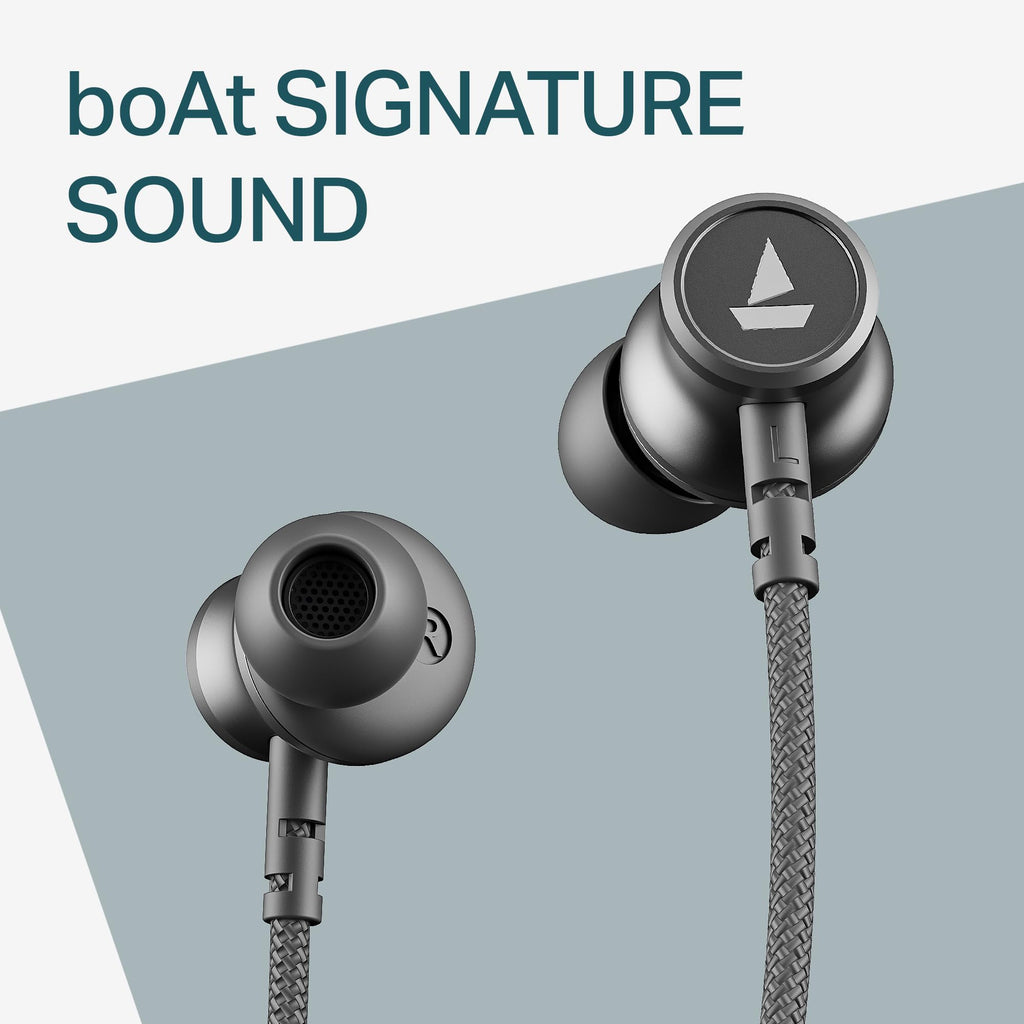 boAt 2025 Launch Rockerz 113, 40H Battery, Dual Pair, Fast Charge, ENx Tech, Stream Ad Free Music via App Support, Magnetic Buds, Bluetooth Neckband, Wireless with Mic in Ear Earphones (Active Black)