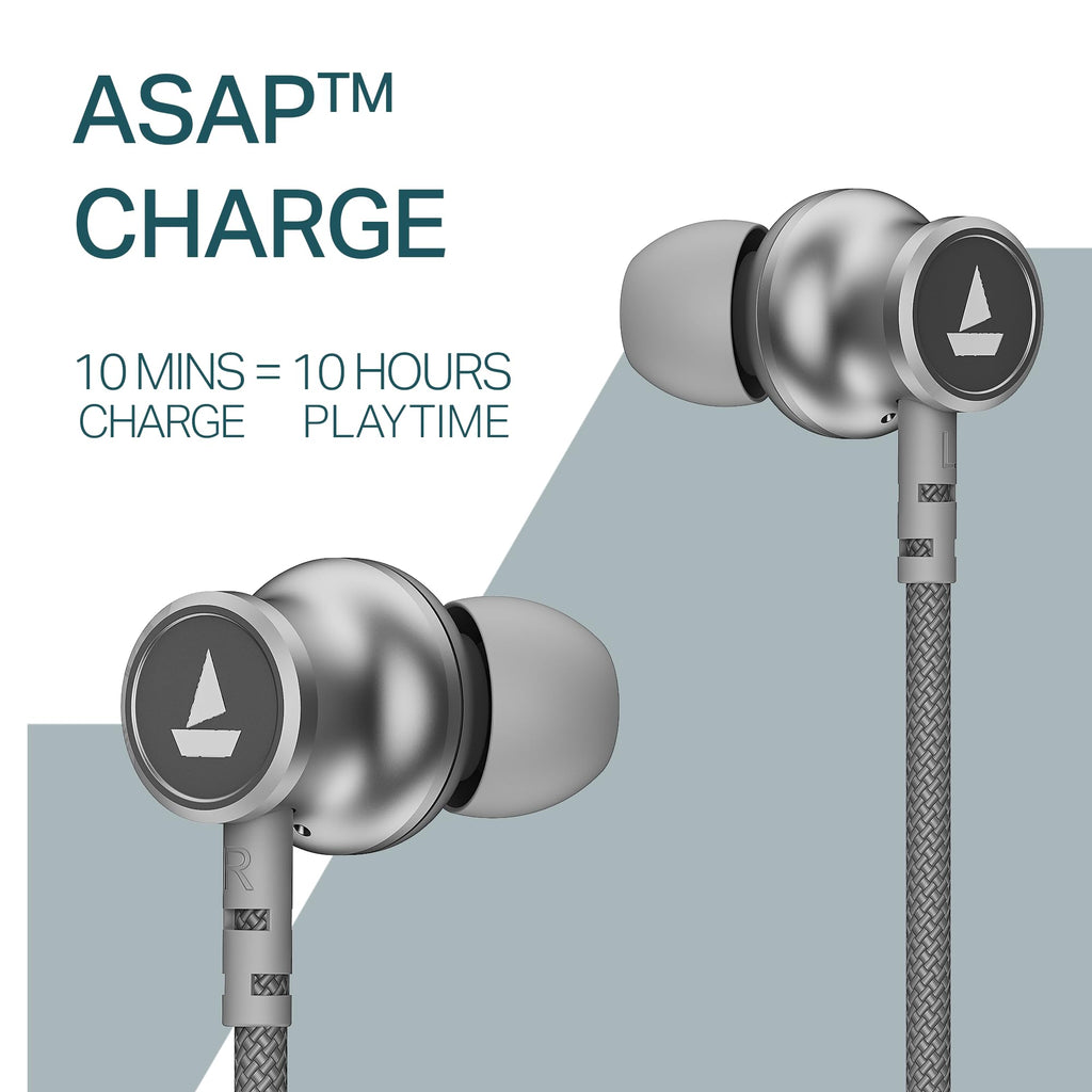 boAt 2025 Launch Rockerz 113, 40H Battery, Dual Pair, Fast Charge, ENx Tech, Stream Ad Free Music via App Support, Magnetic Buds, Bluetooth Neckband, Wireless with Mic in Ear Earphones (Active Black)