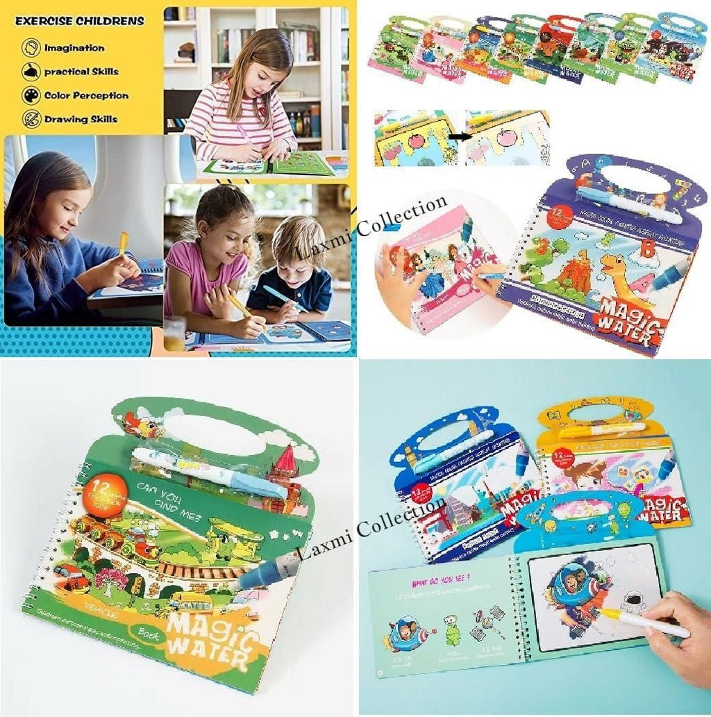 Quick Dry Water Coloring Book Doodle with Magic Pen